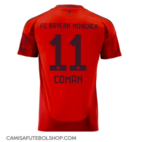 Camisa de time de futebol Bayern Munich Kingsley Coman #11 Replicas 1º Equipamento 2024-25 Manga Curta